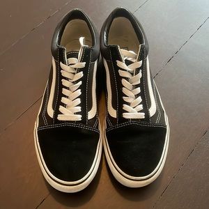 Black and white Vans
